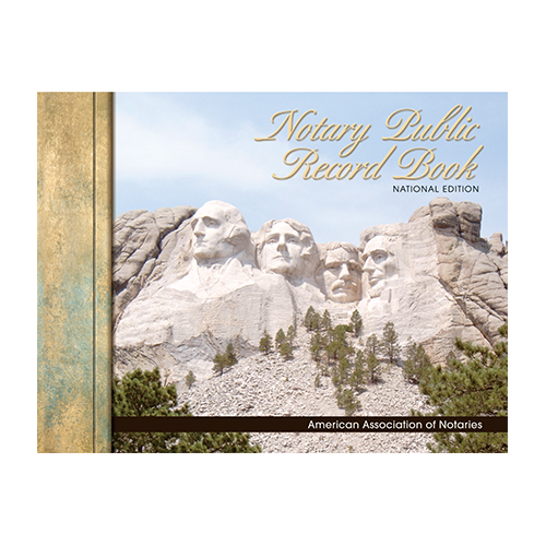 Arizona Notary Public Record Book (Journal) - Mount Rushmore Memorial Cover